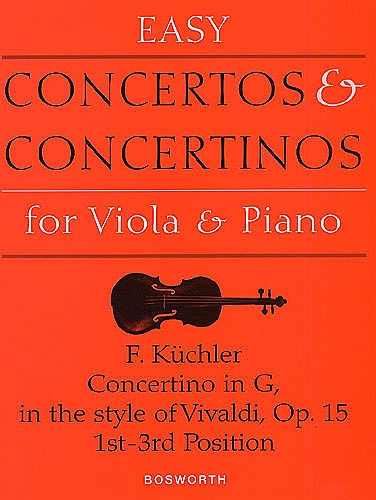 Kuchler: Concertino in G, Op. 15 for viola and piano