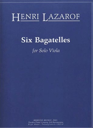 Lazarof: 6 Bagatelles (solo viola)