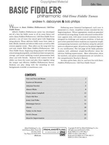 Dabczynski: Basic Fiddlers Philharmonic (cello & CD)