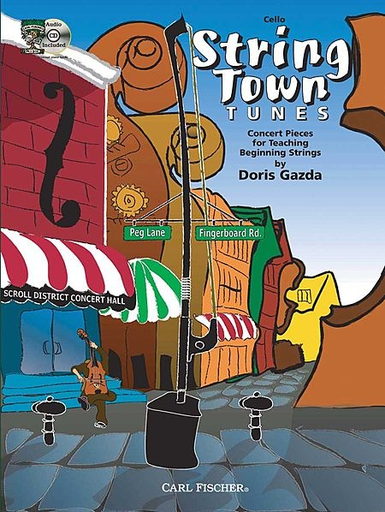 Gazda, Doris: String Town Tunes (cello & CD)