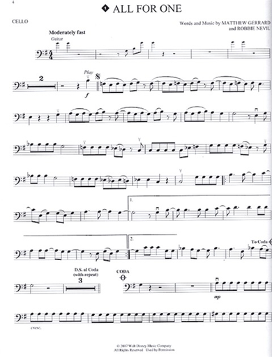 High School Musical 2 (cello & CD)