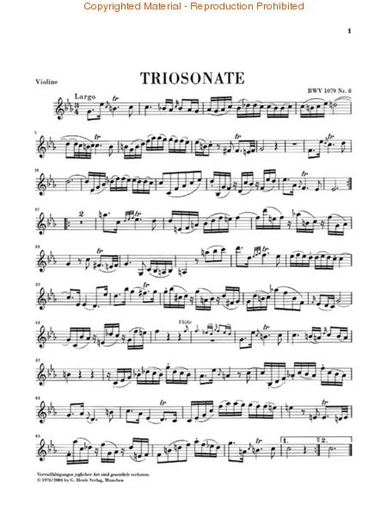 Bach, J.S. (Eppstein, ed.): Trio Sonata and Canon Perpetuus from the Musical Offering, BWV 1079, Nos. 8 and 9, urtext (flute, violin, continuo)