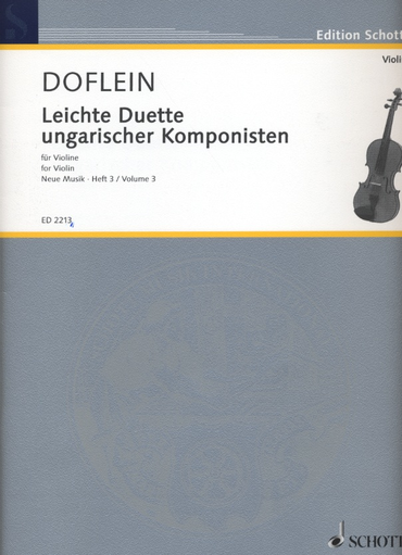 Doflein (editor): Easy Duets from Hungarian Composers (2 violins)