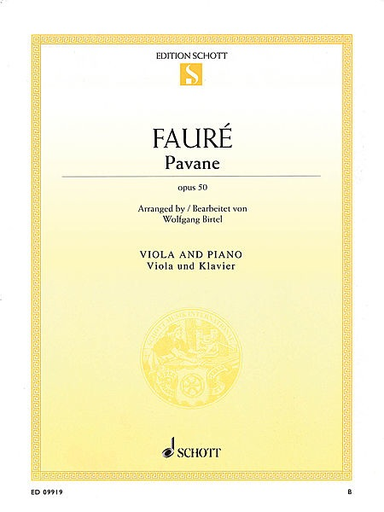 Faure, Gabriel (Birtel): Pavane Op. 50 (viola & piano)