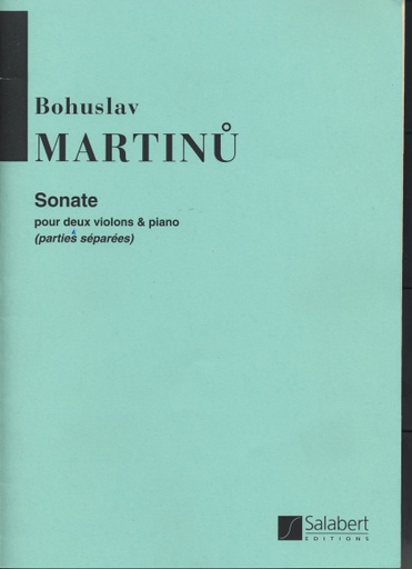 Martinu, Bohuslav: Sonata for Two Violins & Piano