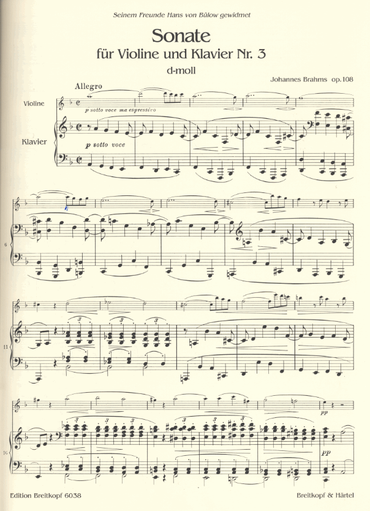 Brahms, Johannes: Sonata #3 Op.108