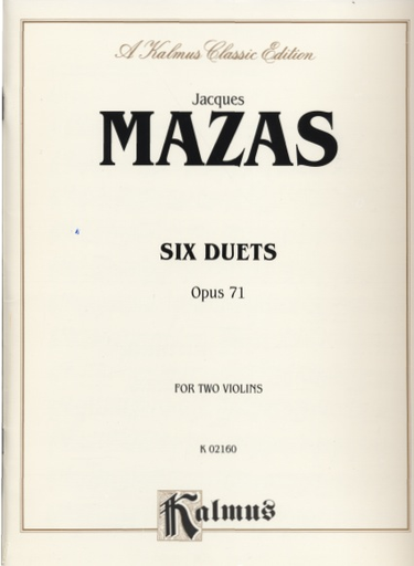 Mazas, Jacques: Six Duets Op.71 for Two Violins