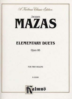 Mazas, F: Elementary Duets, Op.86 (2 violins)