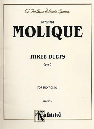 Molique, Bernhard: Three Duets Op.3 (2 violins)