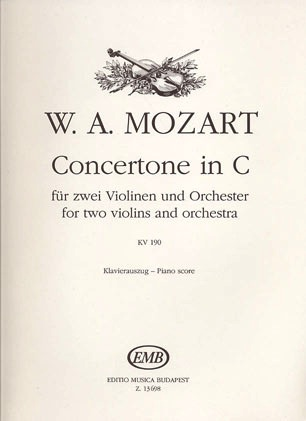 Mozart, W.A. (Halasz): Concertone in c (2 Violins & Piano)