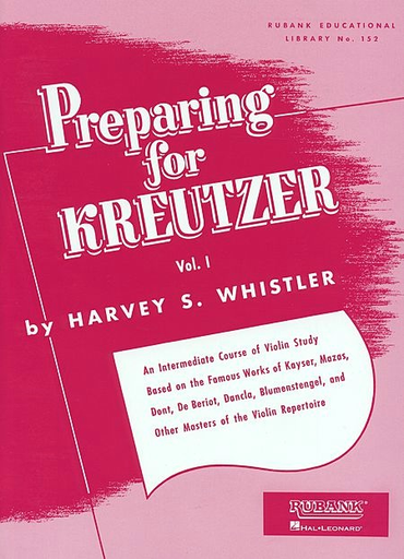 Whistler: Preparing for Kreutzer Vol.1 (violin)