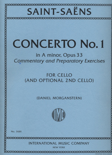 Saint-Saens, C. (Morganstern): Concerto No.1 in A minor, Opus 33 (cello and optional 2nd cello)