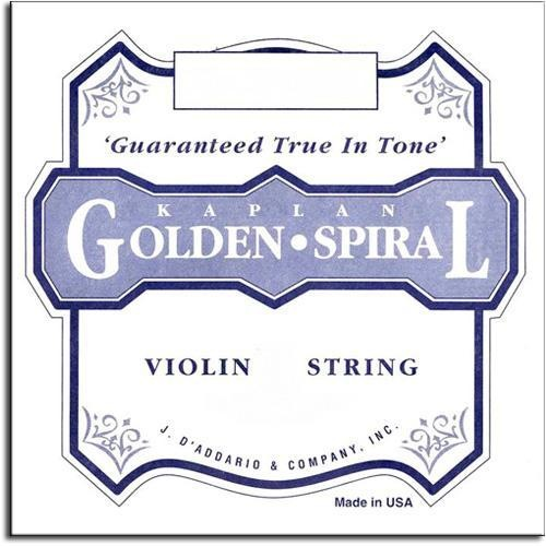 D'Addario Kaplan Golden Spiral Solo violin E string, light, loop-end