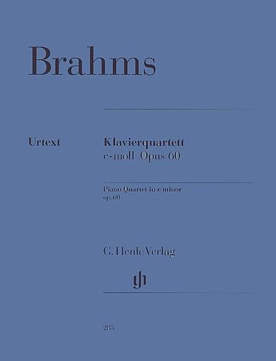 Brahms, J. (Krellmann, ed.): Piano Quartet in C Minor, Op.60, urtext (violin, viola, cello, and piano)