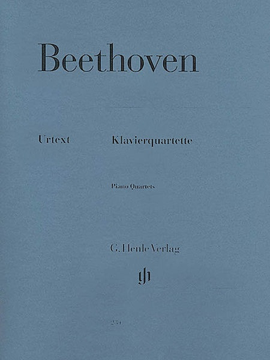 Beethoven, L.van (Kross, ed.): Piano Quartets, urtext (violin, viola, cello, and piano)