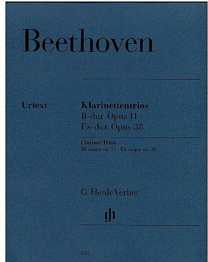 Beethoven, L. van (Klugmann, ed.): Trios, Bb, Op. 11 and Eb, Op. 38  (clarinet or violin, cello & piano)