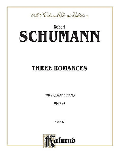 Schumann, Robert: Three Romances Op.94 (viola & piano)
