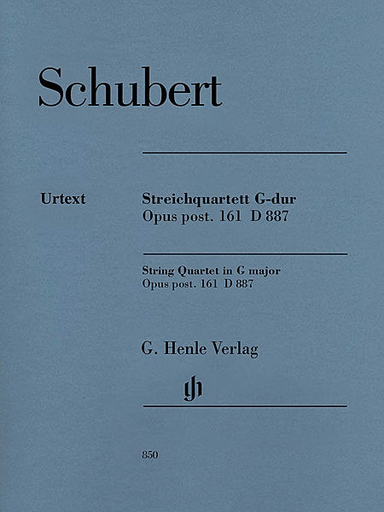 Schubert, F. (Voss, ed.): String Quartet in G major, Op.post.161, D887, urtext (2 violins, viola, and cello)
