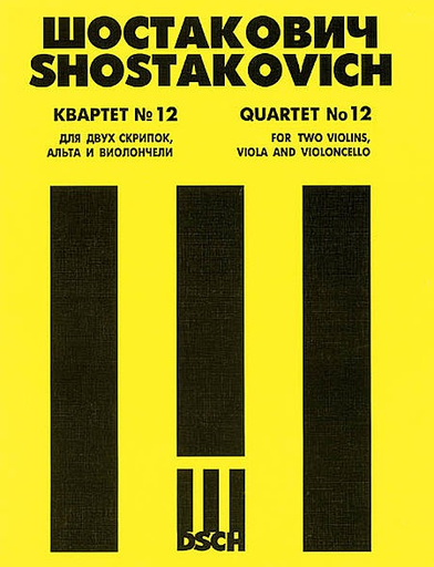Shostakovich, Dmitri: String Quartet No. 12 Op.133 (1968) set of parts