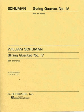 Schuman, William.: String Quartet No. 4 (set of parts)