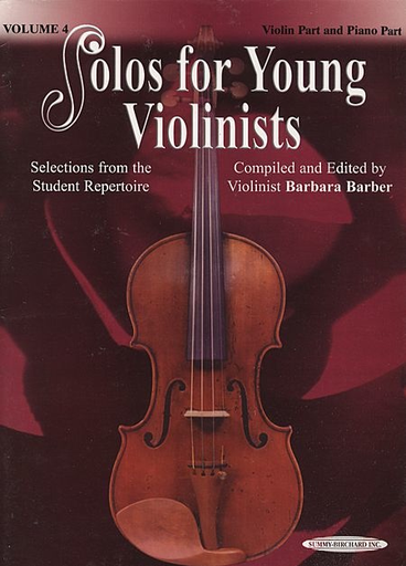 Barber, B.: Solos for Young Violinists, Vol.4 (violin & piano) Summy-Birchard