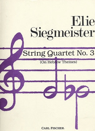 Siegmeister, Elie: String Quartet No. 3 (On Hebrew Themes), set of parts