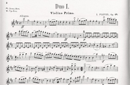 Pleyel, I.: Six Little Duets Op.48 (2 violins)
