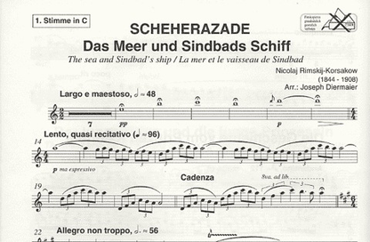 Rimsky-Korsakov: Scheherazade (2 violins & piano) UE