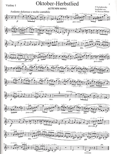 Tchaikovsky, P.I.: The Seasons, Vol.3 for string Quartet (set of parts)