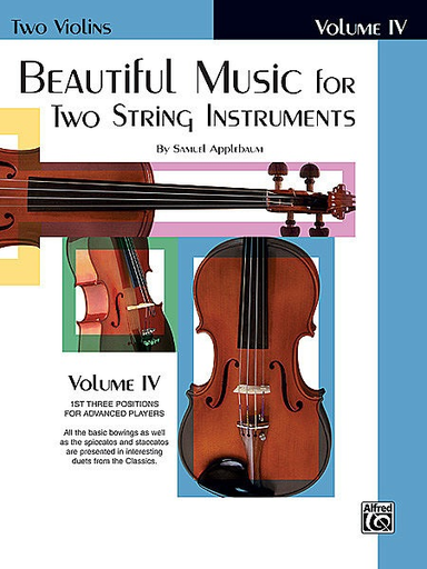 Applebaum, S.: Beautiful Music for Two String Instruments Book 4 (2 violins) Alfred