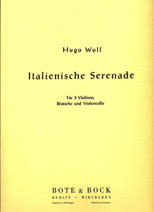 Wolf, Hugo: Italian Serenade in G major (string quartet) set of parts
