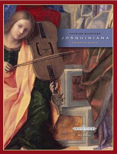 Wuorinen, Charles: Josquiniana (string quartet) score and parts