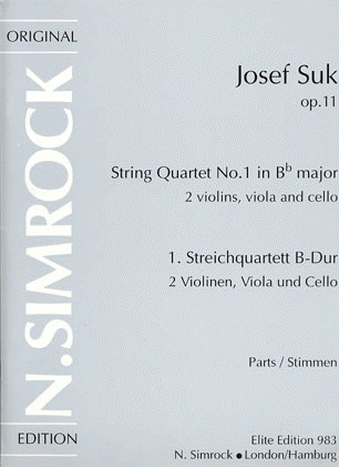 Suk, Josef: String Quartet Op.11 No.1 in Bb major