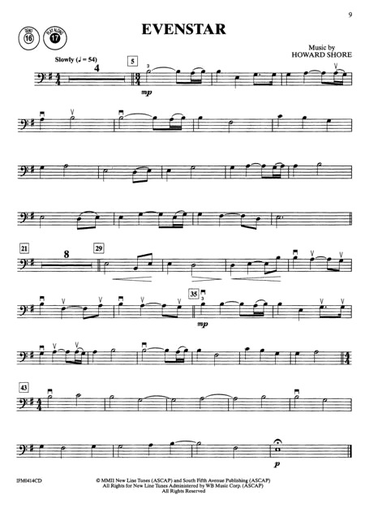 Lord of the Rings Instrumental Solos (Cello, CD, Piano) Alfred