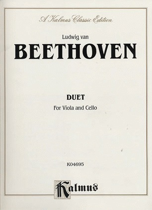 Beethoven, L.van: Duet (viola & cello) in score form