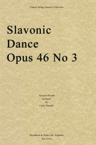 Dvorak, A, (Martelli): Slavonic Dance Op. 46 No. 3 (string quartet)