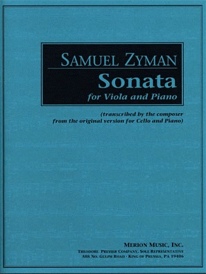 Zyman, Samuel: Sonata for Viola and Piano