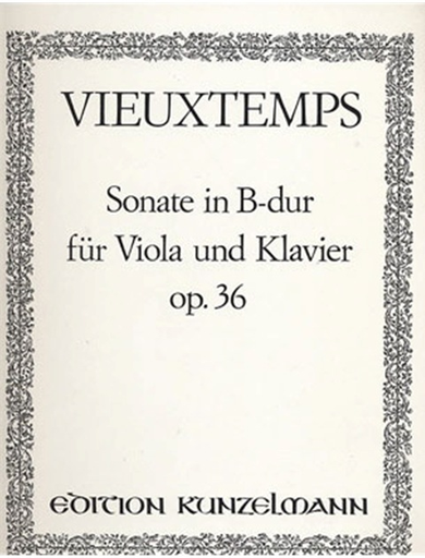 Vieuxtemps, Henri: Viola Sonata in Bb Major, Op. 36 (viola & piano)