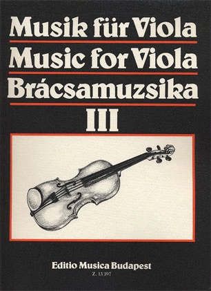 Szeredi (editor): Music for Viola Vol.3 (viola & piano)