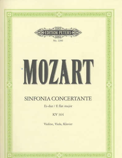 Mozart, W.A.: Sinfonia Concertante in Eb Major, K.364 (violin, viola, and piano)