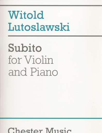 Lutoslawski, Witold: Subito (violin & piano)