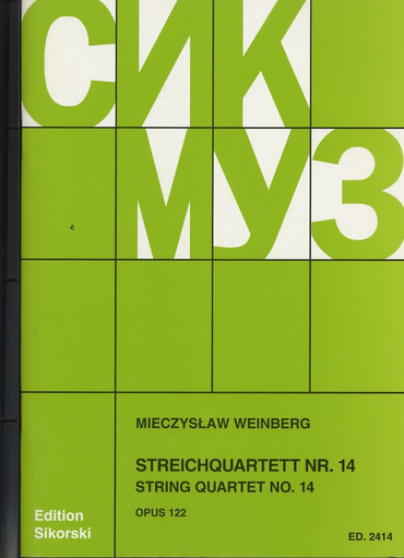 Weinberg, M.: String Quartet No. 14, Op. 122 (score and parts)