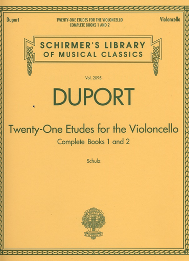 Duport: Twenty-One Etudes, Complete Books 1 and 2 (cello)