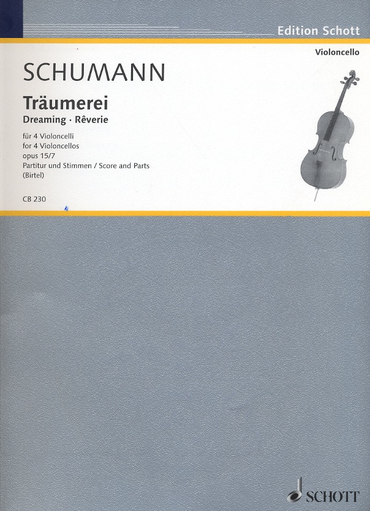 Schumann, Robert: Traumerei, Op. 15 No. 7 (4 cellos)