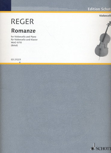 Reger, M. (Birtel, ed.): Romanze WoO II/10 (cello and piano)