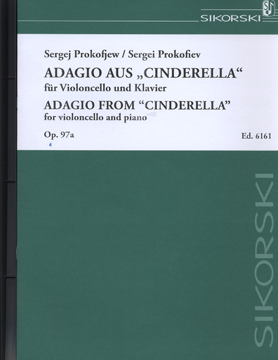 Prokofiev Sergei: Adagio from Cinderella, Op. 97a (cello & piano)