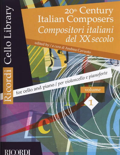 Cavuoto, Andrea (editor): 20th Century Italian Composers, Vol. 1 (cello & piano)