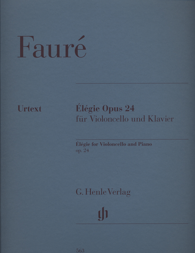 Faure, G.: Elegie Op. 24 - Urtext (cello, and piano)