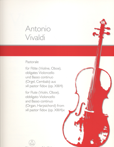 Vivaldi, A.: Pastorale "Il pastor fido" (violin or flute, Cello, Piano) Barenreiter