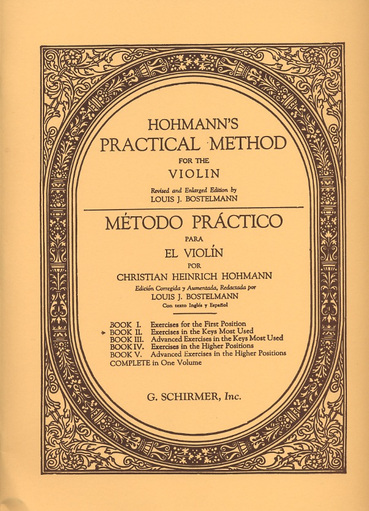 Hohmann, (Bostelmann): Practical Method For The Violin, Bk.2 (violin) Schirmer